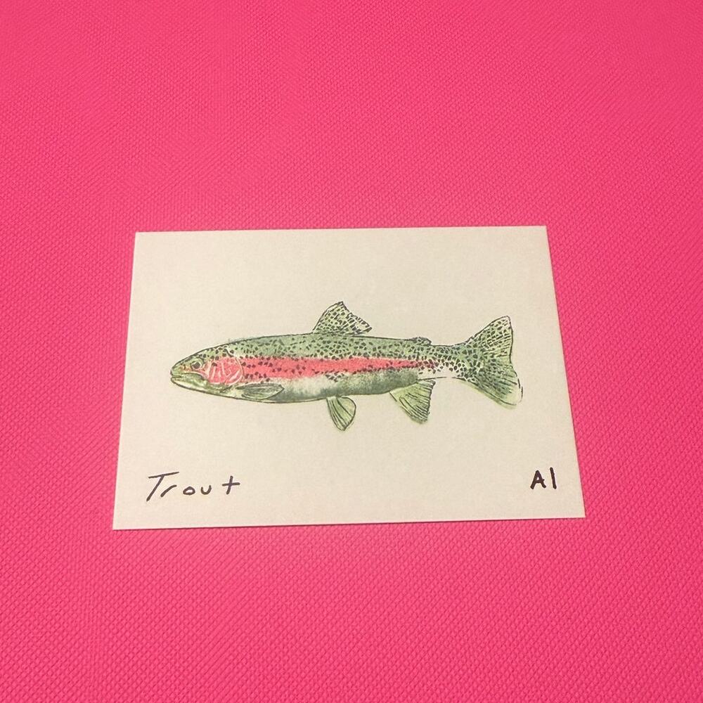 Anastasia Inciardi Mini Prints Trout Print